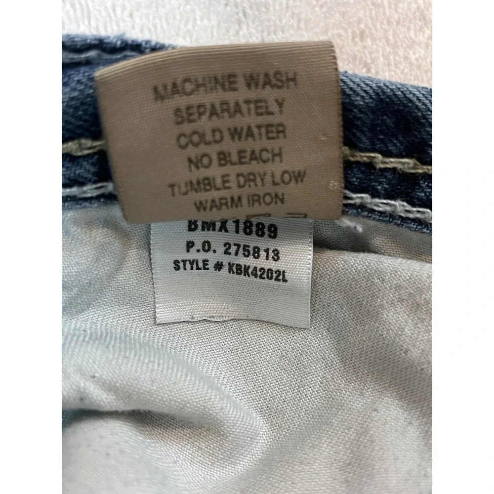BKE Buckle Tyler Jeans Men's 34x33 Blue Denim Pants Distressed Whiskers